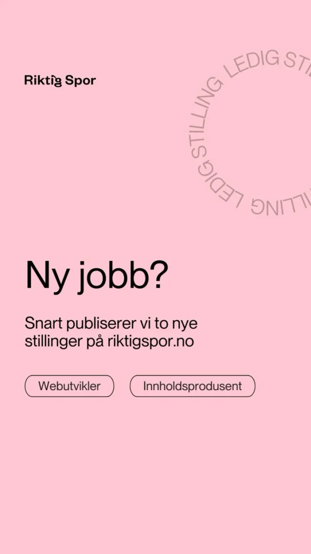 Hør, hør! 💥 Veldig snart lyser vi ut to stillinger. Er du vår neste innholdsprodusent eller webutvikler? 💻